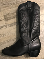 Black Leather Country Dance Boot